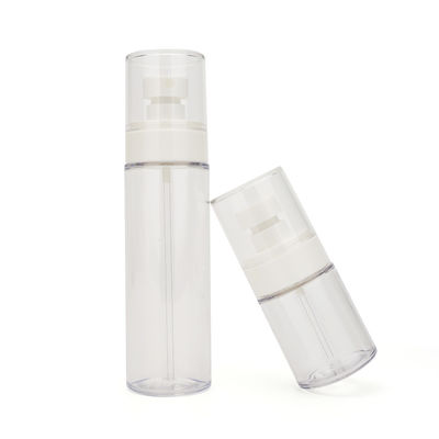 kwaliteit  Customized Empty Plastic Spray Bottles 100ml 50ml 120ml White Color fabriek
