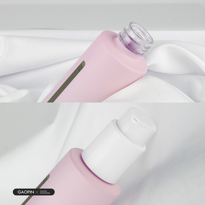 SGS Plastic Lotionfles met Berijpte Pompautomaat 120ml