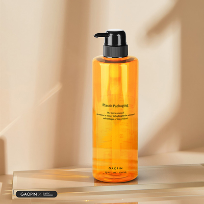 500ml op maat gemaakte luxe pet plastic Body Wash Lotion container transparante shampooflessen