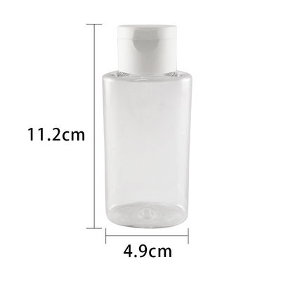 Duidelijke van het de Handdesinfecterende middel van Flip Cap Cosmetic Plastic Bottles Lege het Gelflessen 60ml 100ml