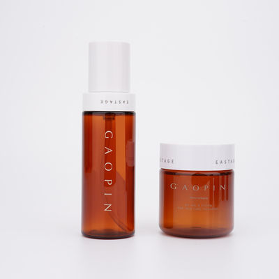 Amber Cosmetic Plastic Bottles-HUISDIER Skincare die niet Giftige Geurloos verpakken