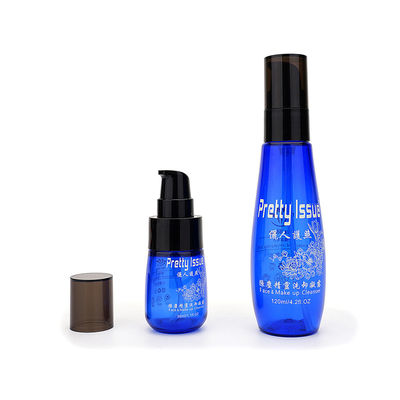 De rekupereerbare Lege Plastic Skincare-Blauwe Kleur van de Pompfles 30ml 120ml