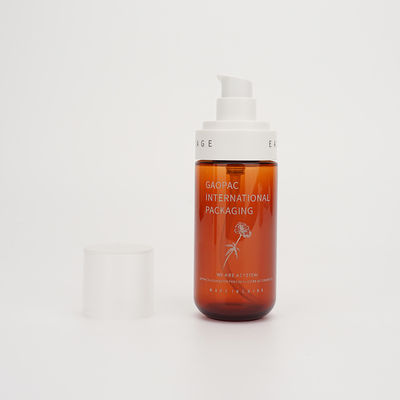de Verpakking van de Pompamber lotion bottles plastic cosmetic van 80ml 100ml