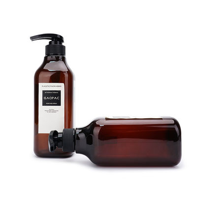 Plastic de Shampooflessen van HUISDIEREN Lege Amber Skin Care Packaging 500ml 600ml 1000ml