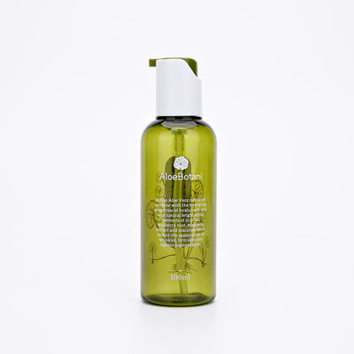 De lichtgroene Plastic Kosmetische Geplaatste Kruik en de Flessen van de Lotionfles 50ml PETG