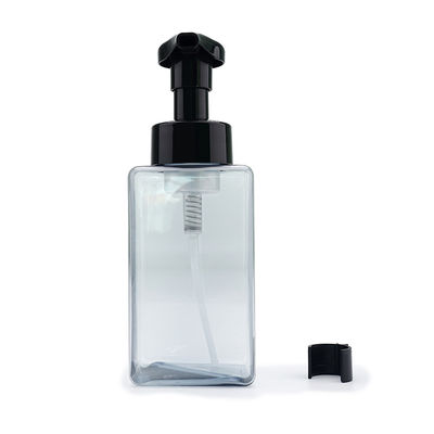 De vierkante Fles 280ml 500ml van de Schuimplasticpomp ontruimt/Blauwe Verpakking