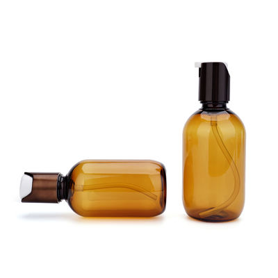 Plastic de Lotionfles Amber Color Screen Printing van 30ml 60ml 130ml