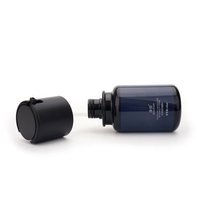 Blauwe Perspomp Plastic de Lotionflessen 120ml Logo Customized van 4 oz