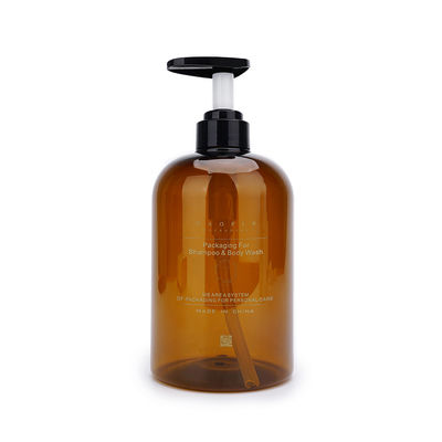 De plastic van de de Handwas van Amber Pump Bottles 400ML 760ML Lege Fles