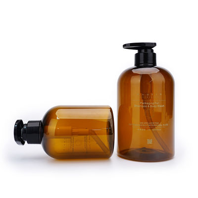 De plastic van de de Handwas van Amber Pump Bottles 400ML 760ML Lege Fles