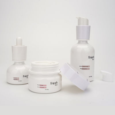 Ronde Witte 30ml-Druppelbuisjeflessen, Draagbare de Fles van de Recyclingslotion Verpakking