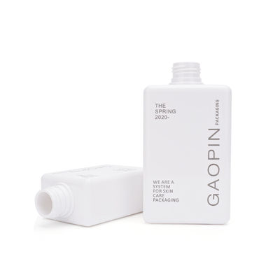 Vierkante van de Wasflessen 280ml van het Shampoolichaam Witte de Shampooflessen met Pomp