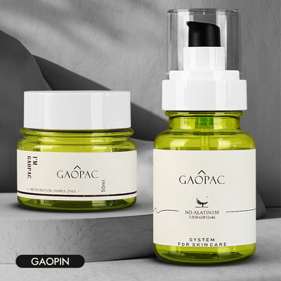 de Luxe van de de Lotionfles van 40ml 50ml 130ml Groene Plastic Kosmetische Verpakkingsreeks