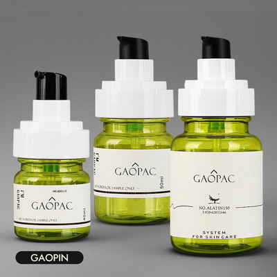 de Luxe van de de Lotionfles van 40ml 50ml 130ml Groene Plastic Kosmetische Verpakkingsreeks